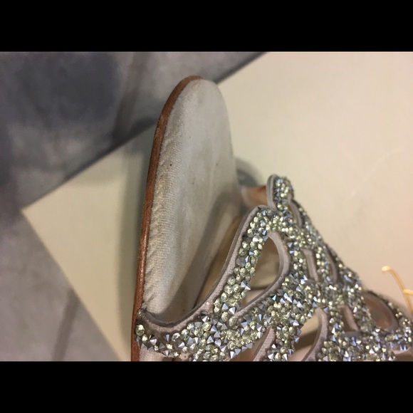 Stunning  crystal heels worn once to a wedding π - Picture 4 of 13
